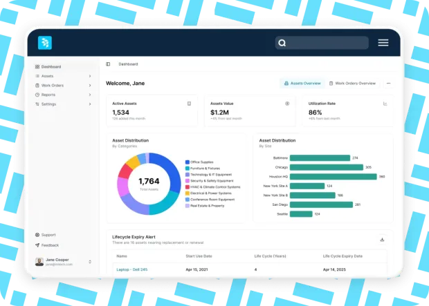 Track asset real time
