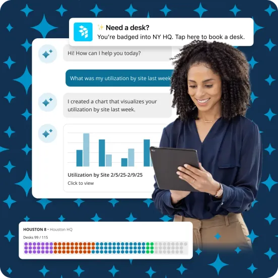 OfficeSpace product shot showing how to plan and automate workplace management